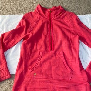 Lily Pulitzer coral 1/4 zip